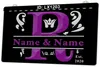 LX1203 Your Names R Couples Marry Commemorate Light Sign Dual Color 3D Engraving
