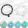 Boho coloré polymère argile Bracelet pour femmes réglable élastique doux poterie femme amour coeur Bracelet été plage bijoux