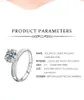 Håller blommor stil 925 Sterling Silver Moissanite Wedding Party Anniversary Ring for WomenPass Diamond Test Round9963992