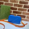 2021 beni di lusso borsa a tracolla obliqua 658230 pelle di mucca piccola scatola quadrata borsa da donna clip in pelle di alta qualità borsa a tracolla da discoteca corrispondenza dei colori mini 17 cm