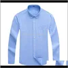 Мужские рубашки Buttoned Oxford Tablet 100 хлопковая рубашка с длинным рукавом Бизнес повседневная Slim Fit отлично комфортабельно 5xL1 8ndas 1 atthe