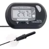 Mini Digital Fish Aquarium Thermometer Instruments Tank met bedrade sensorbatterij inbegrepen in Opp zak Zwarte gele kleur voor optie