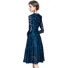 Women Summer Dress Clothes fashionable style sexy slim thin waist lace hollow out splicing big pendulum dress 210603