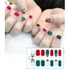 Наклейки наклейки Diy Nail Art трафарет маникюр перевод воды Зимняя снежинка рождественская декаль Prud22