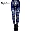 [Du är min hemlighet] Animal Printed Leggings Gothic Horse Women Fashion Sexy Ankelbyxor Fitness Workout Leggin 4 Färger 210925