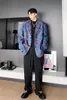 IEFB Spring Witner Blazers för män Koreanska Fashion Jacquard Tygkläder Koka British Silhouette Kläder för Man 9Y4670 210524