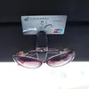 Andra interiörstillbehör Bilglasögon Fodral Portable Ticket Card Clamp Sun Visor Solglasögon Holder Eyeglasses Clip Multifunktionell ram