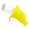 4.7'' Banana hand pipe oil burn pipes silicone bongs smoking bong use for dry herb