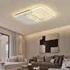 Rechthoek Moderne LED-plafondlichten voor woonkamer Dineren Studie Kitchen Slaapkamer AC85-265V Wit/gouden aluminiumlamp