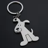 Alloy Dog Design Key Rings Chains Bag Pendant Keychains Accessories Keyring Car Key Fob Holder Fashion Promotion Gifts with OPP Bag