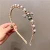 Niedliche Bienenstirnbandhaar -Hoop -Perlendesigner -Haarbänder für Frauen Mädchen Kristall Strass Kopfband Casual Bridal Accessoires5485726