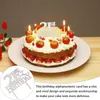 5pcs 21 -й день рождения торт Топперы Творческие украшения стильные вставки поздравительные открытки