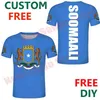 Somalis Ulusal Bayrak T-Shirt, Somalis Halk T-Shirt, Moda Etnik Tarzı Rahat Spor Harajuku Gevşek T Gömlek Üst Giysi X0602