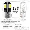 2PCS Newest T10 LED Canbus W5W 8 SMD 5730 Led Car Interior License Plate Lights Reading Dome Lamps NO ERROR 12V White Red Yellow