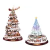 Tapeten Weihnachtsbaum rotierende Skulptur Zug Dekorationen einfügen Fenster Aufkleber Winter Home Dekoration