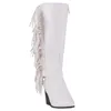 Stiefel Damen Gummi Reißverschluss sexy Oberschenkel High Heels Weibliche Schuhe Winterschuhe Luxus Designer Stiefel--Rain Over-T