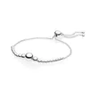 925 Sterling zilveren Pandora String of Beads Sliding Pas Bracelet Bangle Fit Dames Bead Charm DIY Mode-sieraden