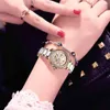 SUNKTA Top Montre À Quartz De Luxe pour Femmes Bracelet Ensemble Céramique Étanche Diamant Horloges Montre-Bracelet Cadeaux Pour Femmes Montre Femme 210517