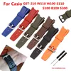 Watch accessories for Casio GST-S130 S110 W100 W120 W130 GST-W300 GST-S410 GST-B100 resin mens watch strap
