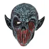 Maschere per feste di Halloween in lattice integrale senza bocca Maschera horror per mostri Copricapo Puntelli per costumi cosplay di Halloween