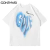 GONTHWID T-Shirts Cotton Casual Harajuku Men Summer Letter Heart Print Short Sleeve Tees Shirts Streetwear Hip Hop Loose Tops 210716