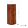 Rosewood Wooden Smoking Herbs Container Natural Fresh Wood Scent Airtight Stash Jar Seal Tobacco Herb Pocket Size