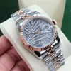 Grön palmblad Urtavla Damklocka Luminous Sapphire Surface Armbandsur Diamond 2813 Urverk Kvinnor Designer Orologio di lusso