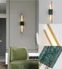 Muurlampen marmeren lamp Noordelijke postmoderne ledlichten woonkamer slaapkamer loft decor huis bedezijdige soorten binnen verlichting armaturen