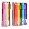 Andstal KACO 20/10/5 couleurs ensemble de stylo gel rétractable 0.5mm coloré gel encre stylo recharge gelpen pour stylos fixes de bureau scolaire 210330