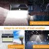 262 LED LAMPY SOLAR Outdoor Powered Wodoodporny PIR Sensor Motion Sensor Street Light 3 Tryby Super Bright Wall Lampy do ogrodu słonecznego