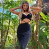 Forefair Bandage Black Sexy Dress Backless Sem Mangas Off Off Maxi Halter Pescoço Mulheres Party Y2K Beach Vestidos 2021 Verão Y0823