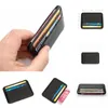 Card Holders Men's Leather Case Thin Coin Purse Sort Wallet Slim Luxurious Skin Envelope Style Soft Knitting Container