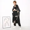 Summer Vintage Patchwork Joggers Sweatpants Harajuku Woman Trousers Elastics Hit Color High Waist Pants ZA2562 210427