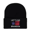 Laten we Go Brandon Black Gebreide Beanie Hat Wollen GLB voor Mannen en Dames Herfst en Winter Sport Caps RRA10907