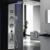 Badezimmer Duschsätze Splitter LED LED Light Wasserhahn Spa Massage Jet Säulensystem Wasserfall Regen LCD -Panel Bidet Sprayer -Sprühgerät