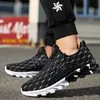 2021 Spring New Fashion Casual Shoes Black Lightweight Wygodne Męskie Buty Lace-Up Siatki Oddychające Twardy Noszenie Zapatos Hombre