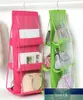 3 lager Folding Shelf Bag 6 Pocket Foldbar Hängande väska handväska Handväska Organizer Dörr Djukt Fickhängare Storage Closet Hanger1 Fabrikspris Expert Design