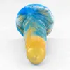 NXY Dildos Anal Toys Liquid Silicone Color Vestibule Plug Special Shaped Masturbation Device Soft and Thick False Penis Into Toy Fun Products 0225