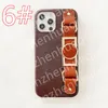 Custodie per telefoni di design in pelle per iPhone 14 Pro Max 13 12 11 Xs XR X Plus Fashion Wristband Stampa Cover posteriore Custodia per carte di credito per cellulare di lusso Custodia a portafoglio tascabile con scatola