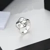 Luxus Designer Schmuck Ring LIEBE Retro Stil Blume Vogel Buchstaben Mode Trendy Silber Ringe Herren Damen Party Verlobungsringe für Frauen