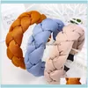 Aessories & Tools Productsvintage Thick Sponge Silk Cloth Hair Bands For Women Turban Braided Hairband Headband Hoop Clips Girls Aessories1