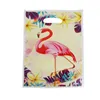 Loucaria de jantar descartável flamingo rosa Vermelho tema de festas de mesa de mesa guardanapos de copo de copo de pipoca bandeira bandeira de aniversário