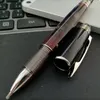 Crystal on top black and silver resin ballpoint roller ball pen office M B pens with series number