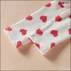 Kleidungssets Baby Kinder Baby, Mutterschaft Mädchen Valentinstag Outfits Kinder lieben Herzdruck fliegende Ärmeln+Veet Flared Hosen+Headba