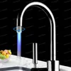 Faucet LED Fashion 3 Kolory Wody Glow Filtry Dotknij lekkich Temperatury Control Bateria Czujnik Umywalka Dotknij światła z adapterem DBC