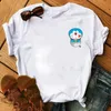 Anime Giysileri Yaz Shortsleeved Tshirt Komik Baskı Karikatürü Doraemon Graphic Casual Üstler Kadınlar039S Tshirts3910748