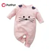 Summer and Spring Lovely Mouse Design 3D Ear Long-sleeve Jumpsuit for Baby 210528