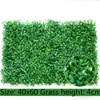 Finto Verde Erba Artificiale Pianta Prato Pannelli Recinzione a Muro Giardino di Casa Sfondo Decor Tappeto Erboso per Area Animali Domestici Coperta 40x60 cm