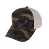 Leopar At Kuyruğu Şapkaları 9 Stilleri Yıkanmış Örgü Camo Dağınık Bun Beyzbol Şapkası Açık Spor Trucker Şapka Cyz3154