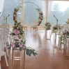 5 stcs 7 stks glanzende gouden bruiloftdecoratie buiten gazon bloem plintt tafel gangpad ijzer cirkel verjaardagsfeestje boog achtergronden voor ball7657628